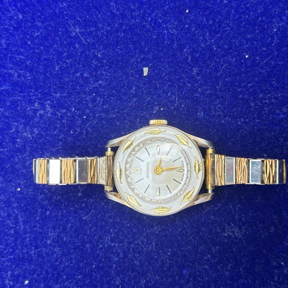 Vintage Manson Silver and Gold Watch